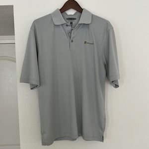 Golf Short Sleeve Polo | Mens Large | Pebble Beach | Gray